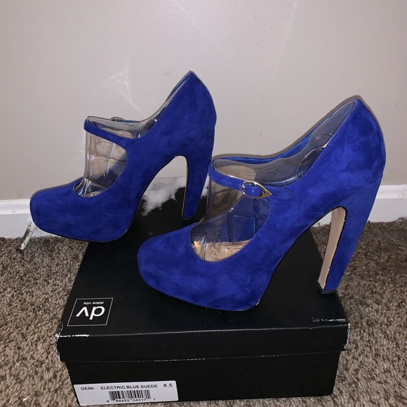 DV Dolce Vita Demi Mary Jane Pumps - Electric blue - Picture 3 of 8